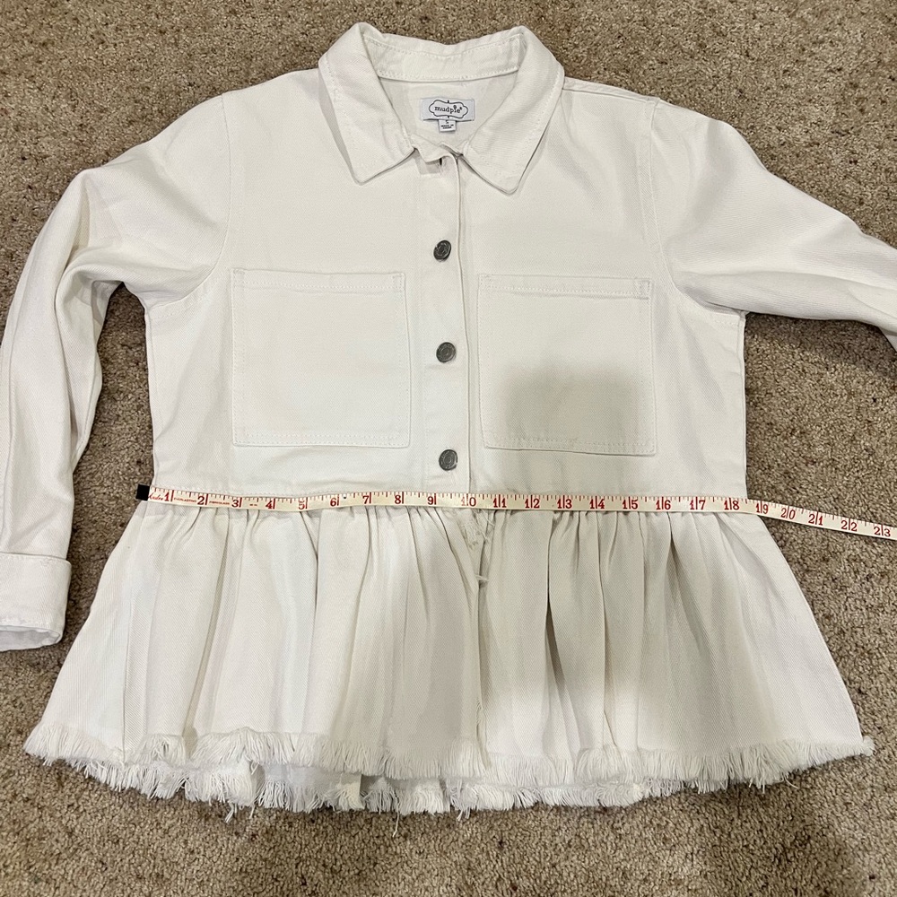Mud Pie White Jean Jacket - Picture 11 of 11
